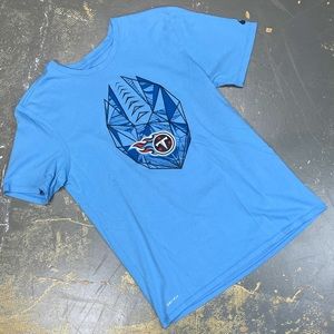 Nike Tennessee Titans Logo Shirt 561416-4AI Medium NFL Football Blue